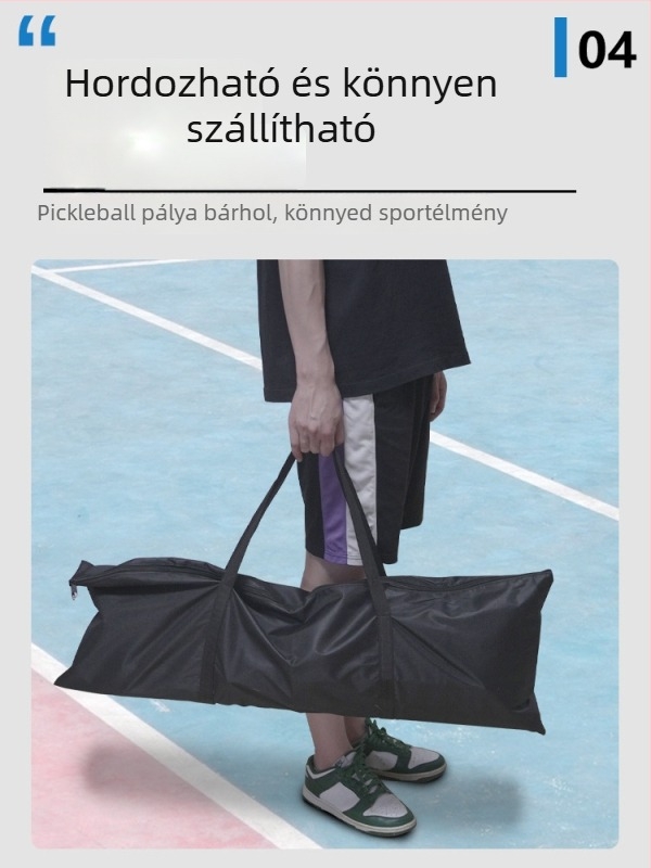 Pickleball edzés háló 2-in-1 kültéri és beltéri használatra; anyagok: vascsövek/poliészter/oxford vászon; Márka: Devils