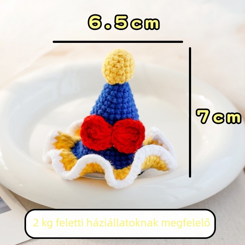 Állatoknak készült hajcsat kötött 3D nyuszifüllel — kutyák és macskák számára, gyapjú anyag, rajzfilm stílus, BB klipsz; Márka: Little one is favored