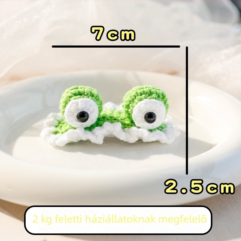 Állatoknak készült hajcsat kötött 3D nyuszifüllel — kutyák és macskák számára, gyapjú anyag, rajzfilm stílus, BB klipsz; Márka: Little one is favored