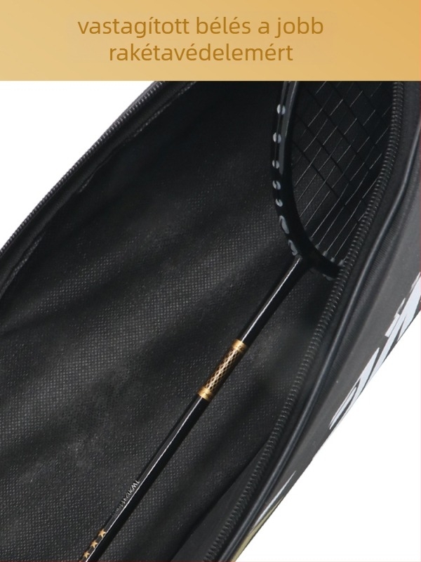 Spike tollaslabda ütőtok – Oxford anyag, vízálló, karcolásálló, vállon hordozható tároló táska felnőtteknek, tollaslabda/tenisz felszerelés