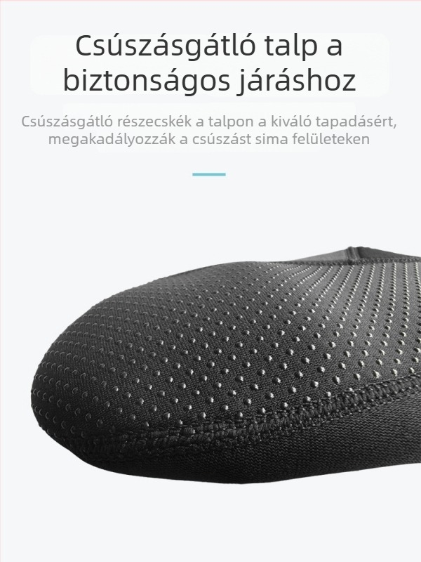 Neoprén búvár zokni téli úszáshoz, melegek és csúszásmentes talppal, 3 mm vastagság, nagy méret