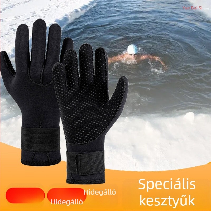 UV-védelemmel ellátott úszó búvárkesztyű, csúszásmentes és karcolásálló, úszáshoz, búvárkodáshoz és szörfözéshez