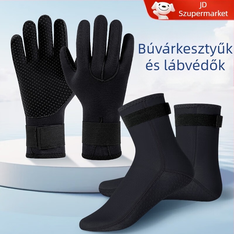 UV-védelemmel ellátott úszó búvárkesztyű, csúszásmentes és karcolásálló, úszáshoz, búvárkodáshoz és szörfözéshez