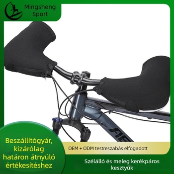 Téli kerékpáros kesztyű — diving fabric, szélálló, uniszex, felnőtteknek