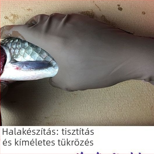 Gumi halászati kesztyűk, hosszú és vastag kivitelben; szúrásálló, téli vízálló és csúszásmentes