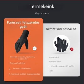 Kevlar búvárkesztyűk, 5 mm, csúszásmentes, kopásálló, meleg, vágásálló