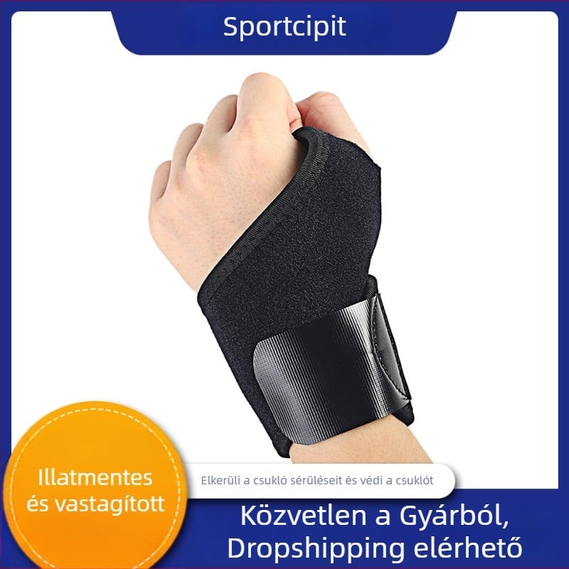 Súlyemeléshez és edzéshez való csuklótapasz – csuklóvédő, csuklópánt, kosárlabdához; Anyag: Diving anyag; Kategória: Bracer