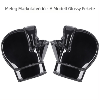 Téli motorkerékpáros kormánykesztyűk férfiaknak és nőknek, szélálló, vízálló, fleece-béléses, vastag pamut párnázással