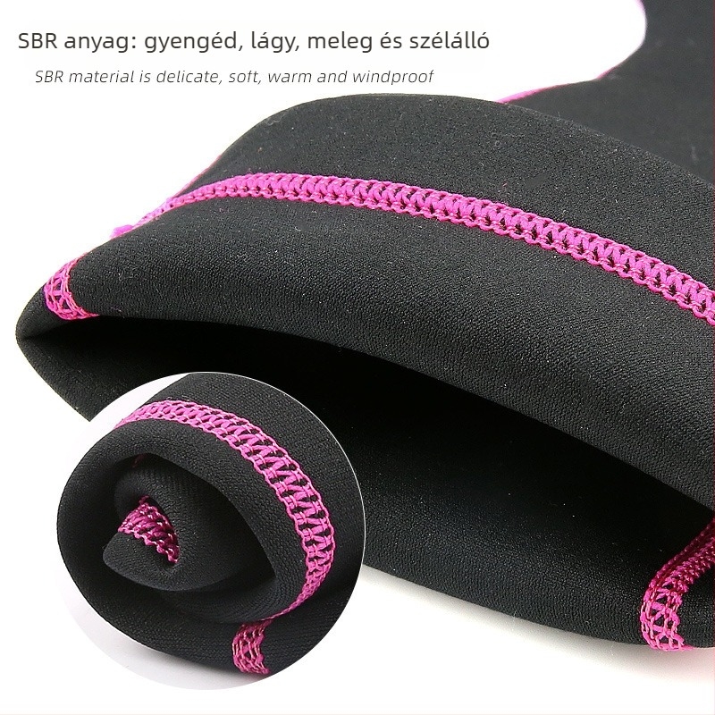 Uniszex merülő zokni középmagasságú csővel a strandra és vízisportokra, csúszásmentes, színes mintázat, 80–90% merülő anyag