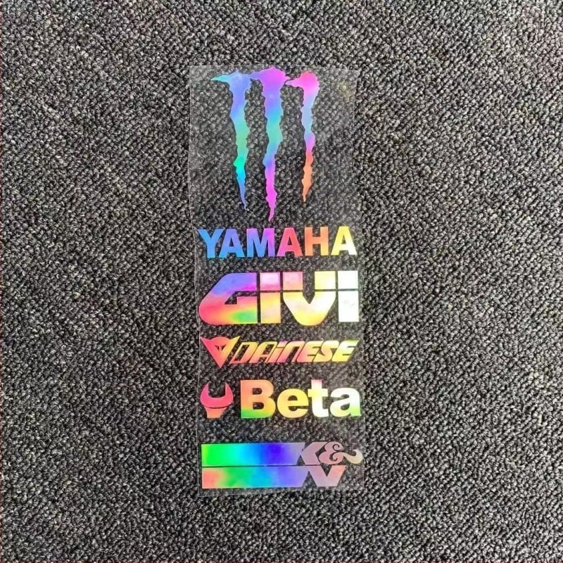 Kaqi Cool Stickers – Autóhoz és motorkerékpár sisakhoz készült matricák, lézeres, vízálló, személyre szabott dekoratív matricák