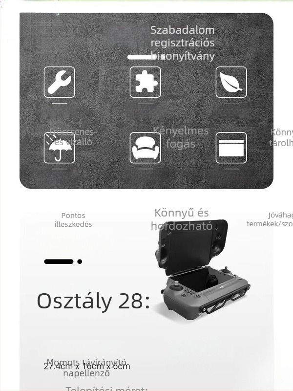 DJI Ronin 3, T50, T40, T25, T20P és M30 kijelzővel ellátott távirányító sapka – sárgaréz + elektropolírozott fehér acél, ezüst bevésés, 98% ezüst, 2022 téli kiadás