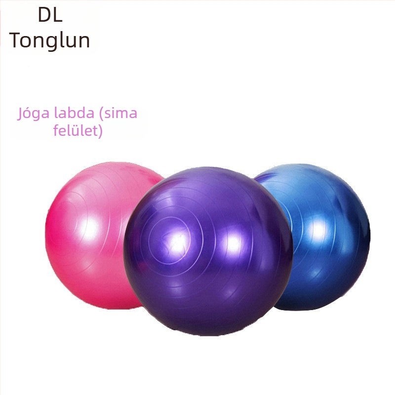 Jóga labda, átmérő 65 cm, 75 cm vastagságú, anti-burst PVC fitneszlabda