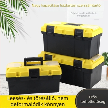 Műanyag szerszámtartó doboz, Toolbox sorozat, hardver tárolásra, nagy kapacitás