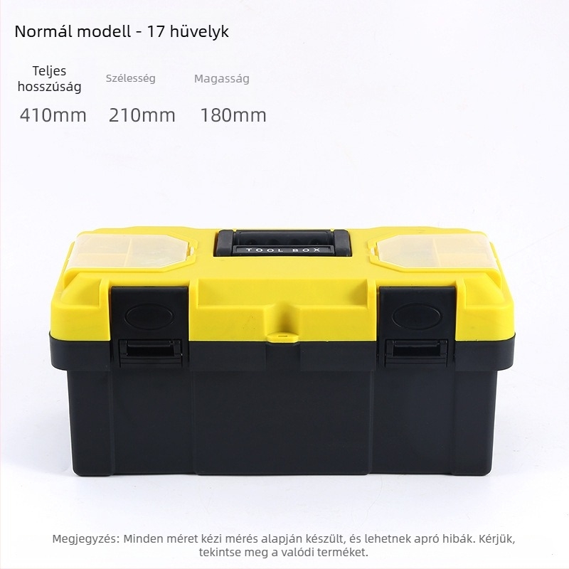 Műanyag szerszámtartó doboz, Toolbox sorozat, hardver tárolásra, nagy kapacitás
