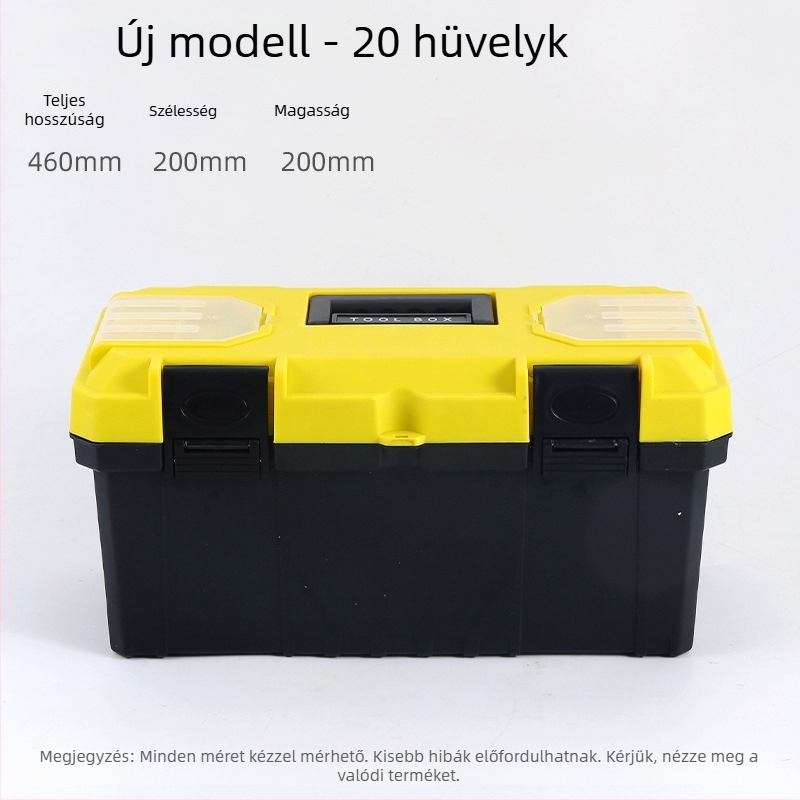 Műanyag szerszámtartó doboz, Toolbox sorozat, hardver tárolásra, nagy kapacitás