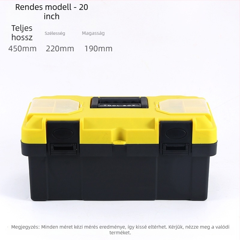 Műanyag szerszámosláda – elektromos karbantartáshoz (Típus: műanyag szerszámosláda; Anyag: műanyag; Stílus: műanyag szerszámosláda; Használat: elektromos karbantartás)