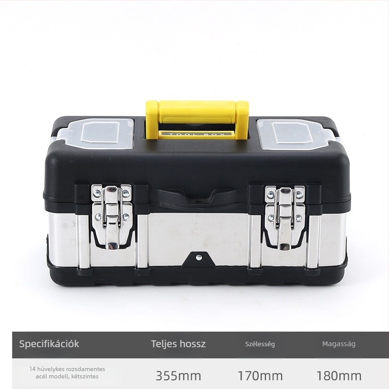 Műanyag szerszámosláda – elektromos karbantartáshoz (Típus: műanyag szerszámosláda; Anyag: műanyag; Stílus: műanyag szerszámosláda; Használat: elektromos karbantartás)