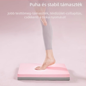 Jóga egyensúly matrac, 8 mm vastagság, térdelő párna, haskerék-edzéshez matrac, puha párna és jóga törölköző
