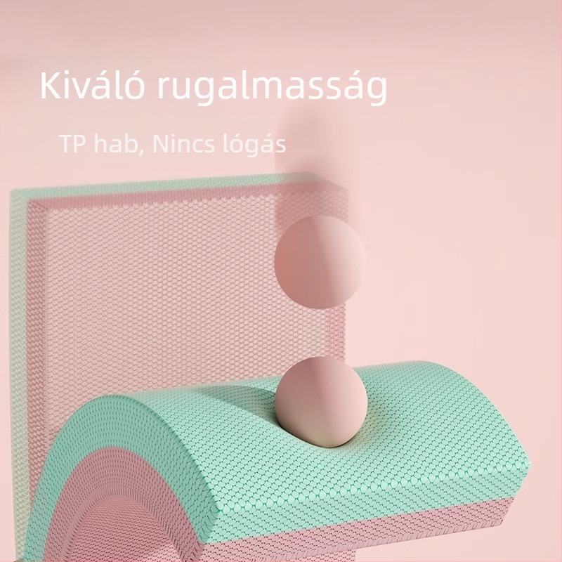 Jóga egyensúly matrac, 8 mm vastagság, térdelő párna, haskerék-edzéshez matrac, puha párna és jóga törölköző