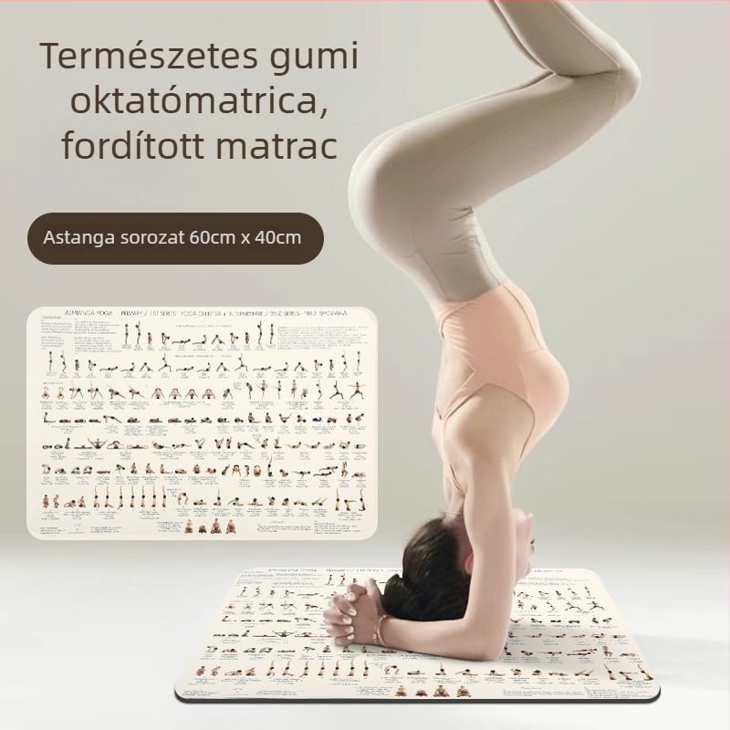 Inverziós jóga matrac edzéshez (Anyag: természetes gumi; Vastagság: 5 mm; Kategória: Jóga matrac)