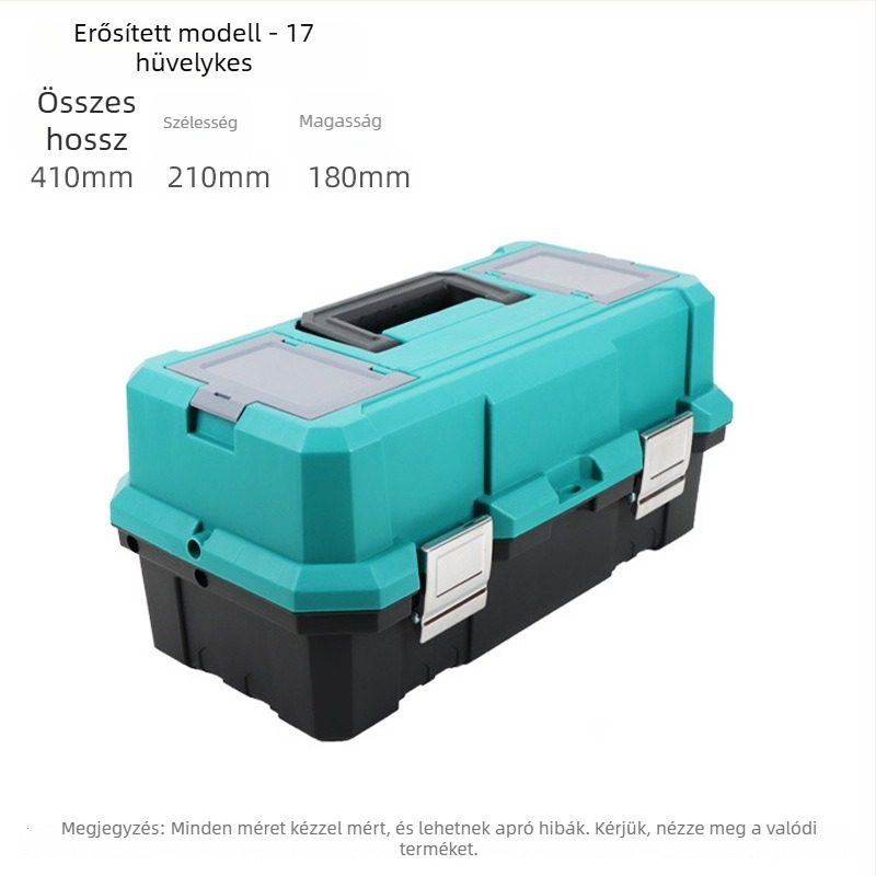 Műanyag szerszámtartó, multifunkcionális, hordozható (Toolbox sorozat)