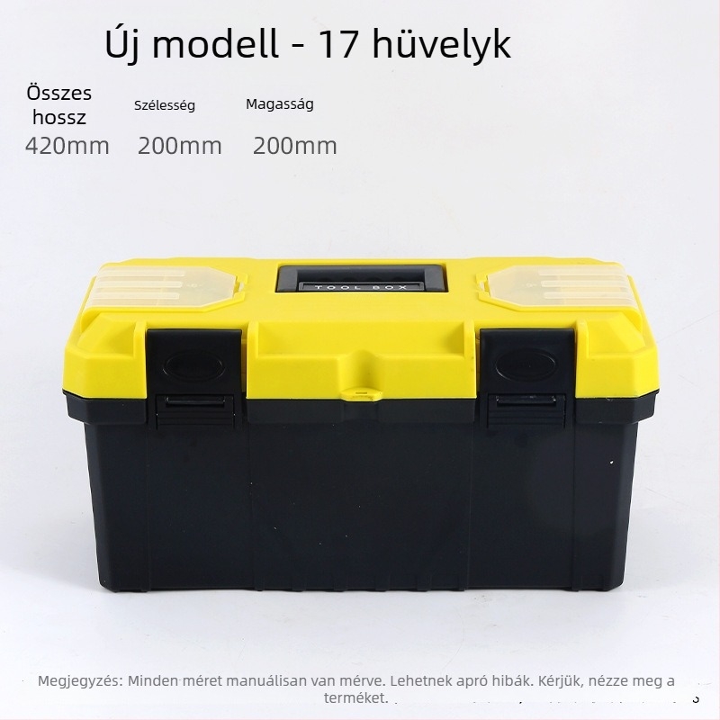 Műanyag szerszámtartó, multifunkcionális, hordozható (Toolbox sorozat)