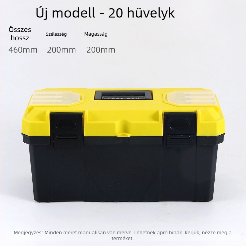 Műanyag szerszámtartó, multifunkcionális, hordozható (Toolbox sorozat)