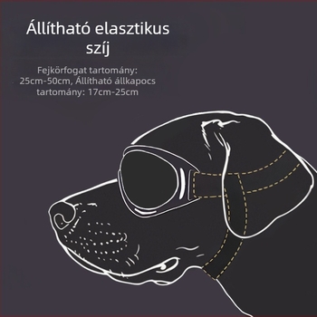 Kutyáknak szánt szélvédő napszemüveg háziállatoknak - PC lencse, TPU keret, univerzális illeszkedés, Casual stílus, Termékkód AL891933964780
