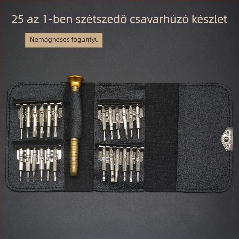 Háztartási csavarhúzó készlet – többfunkciós javító készlet Apple eszközökhöz, okostelefonokhoz és számítógépekhez; belső hatszögfej; anyag: szénacél.