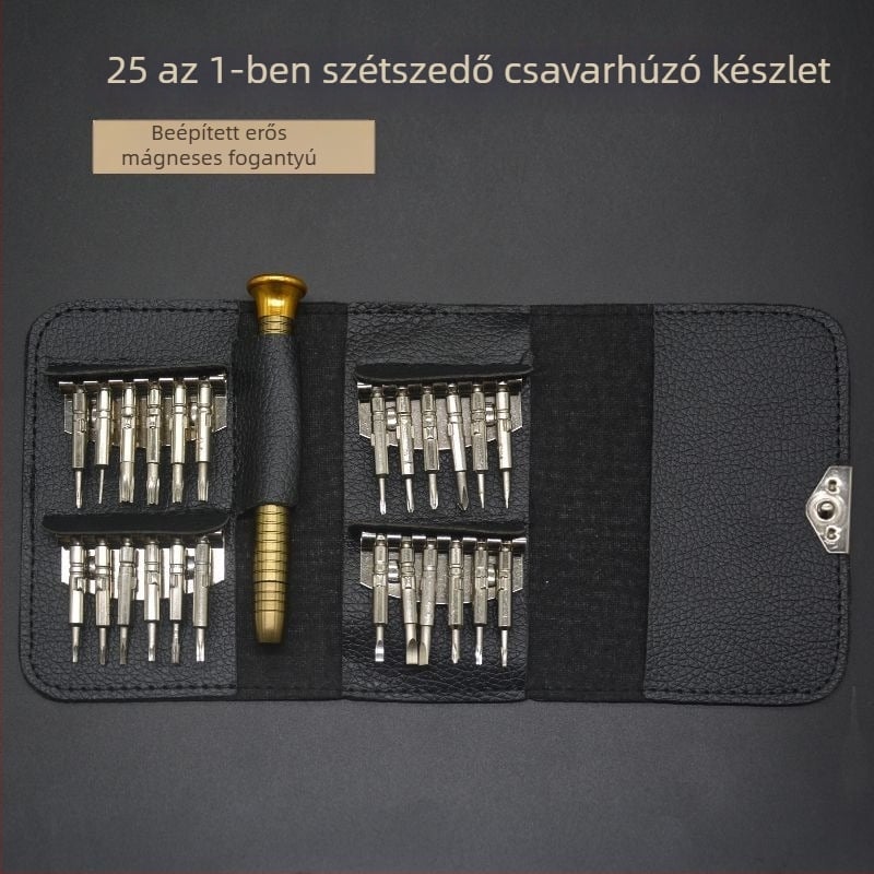 Háztartási csavarhúzó készlet – többfunkciós javító készlet Apple eszközökhöz, okostelefonokhoz és számítógépekhez; belső hatszögfej; anyag: szénacél.