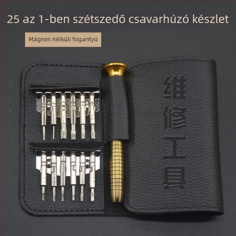 Háztartási csavarhúzó készlet – többfunkciós javító készlet Apple eszközökhöz, okostelefonokhoz és számítógépekhez; belső hatszögfej; anyag: szénacél.