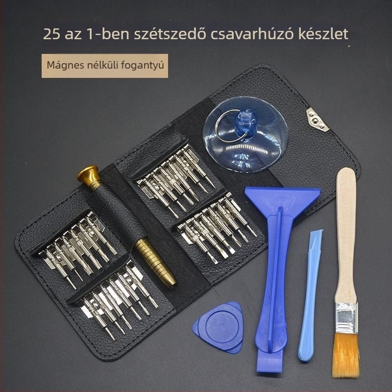 Háztartási csavarhúzó készlet – többfunkciós javító készlet Apple eszközökhöz, okostelefonokhoz és számítógépekhez; belső hatszögfej; anyag: szénacél.