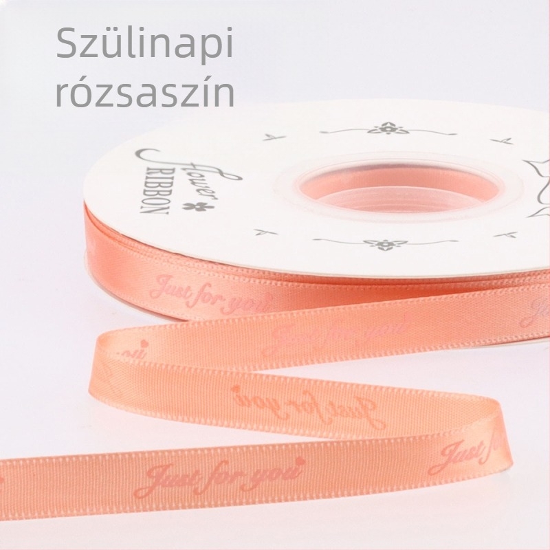 Qianmina poliészter szalag esküvői, ajándékcsomagoláshoz, virágcsokrokhoz és tortákhoz