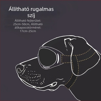 Háziállatok számára szélvédett szemüveg: PC lencse, TPU keret, univerzális illeszkedés, casual stílus — AL891933964780