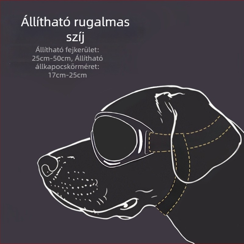 Háziállatok számára szélvédett szemüveg: PC lencse, TPU keret, univerzális illeszkedés, casual stílus — AL891933964780