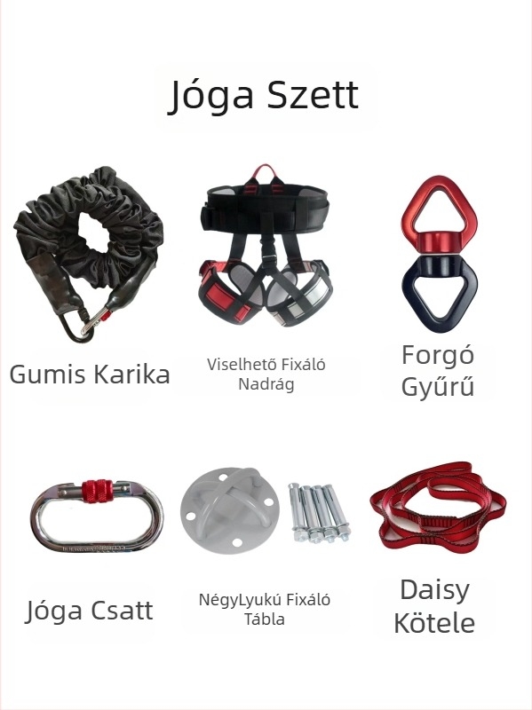 An Kun Beltéri Jóga 5D Vitalitásöv, Gumi Kötéllel, Légi Jóga és Forgatáshoz