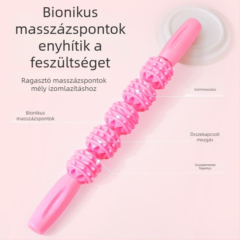 Masszázsbot jóga segédeszközzel, öt kerékkel és golyó dizájnnal — Miao aitang; Jóga segédeszközök; Egészség-masszázs