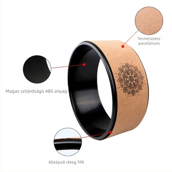 Parafa jóga kerék a hát nyújtásához, kezdőknek, professzionális hátrahajlító eszköz