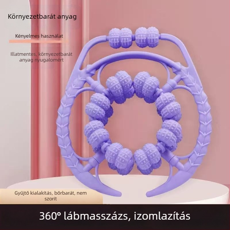 36-kerekes körkörös masszírozó a vádlira és az egész testre, jóga klipek (Anyag: PP; Márka: Other)