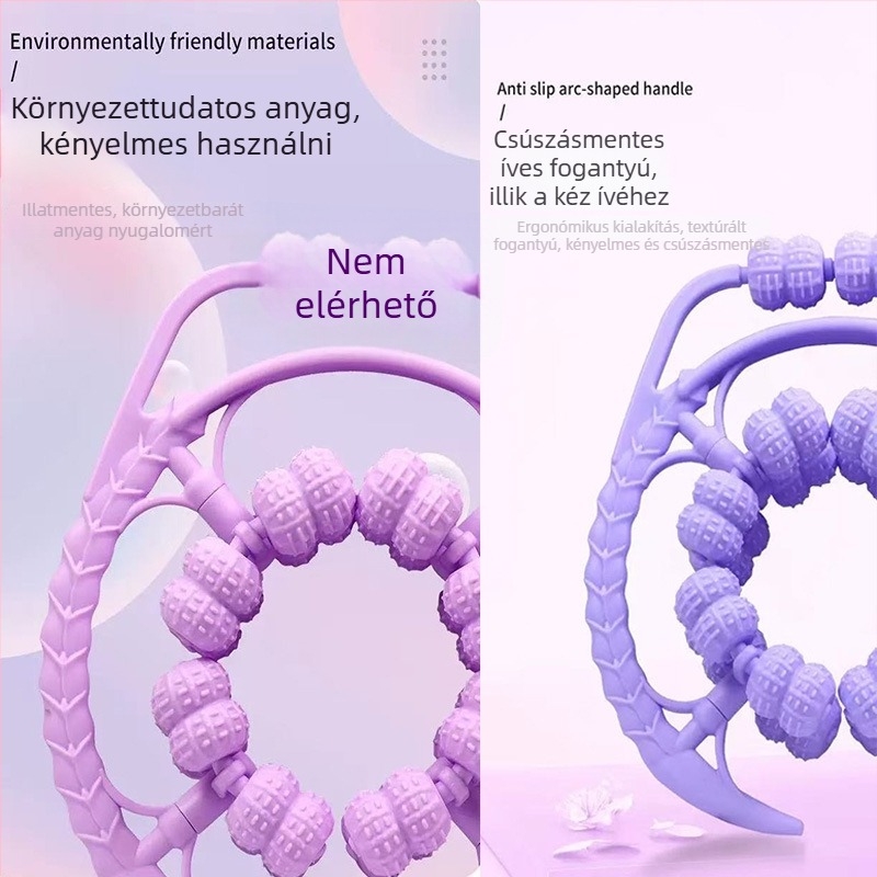 36-kerekes körkörös masszírozó a vádlira és az egész testre, jóga klipek (Anyag: PP; Márka: Other)