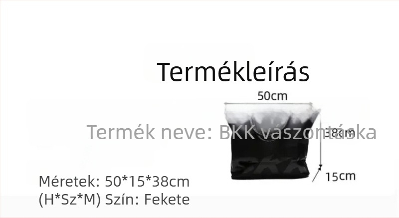 BKK etető- és felszerelés tároló táska, nagy kapacitású, megerősített, összecsukható, hordozható kültéri horgászathoz