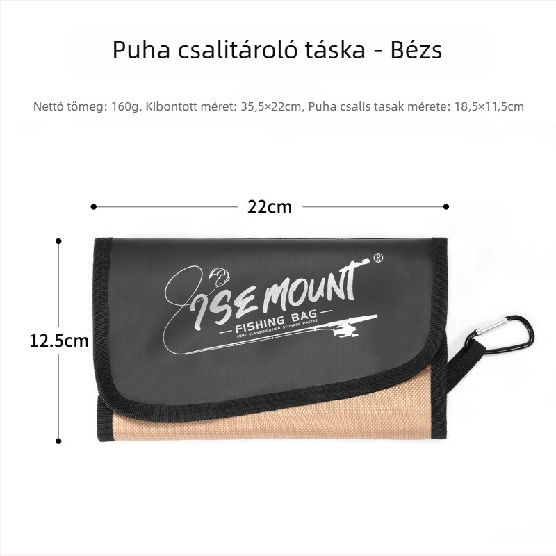 Ise Mount Kültéri műcsali osztályozó tároló táska, hordozható, levehető, többfunkciós, vízálló horgász felszerelés tárolására