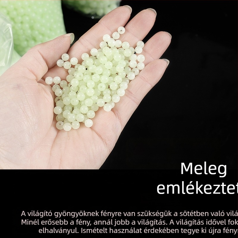 100 db világító gyöngy horgászathoz – világító gyöngyök csalikhoz