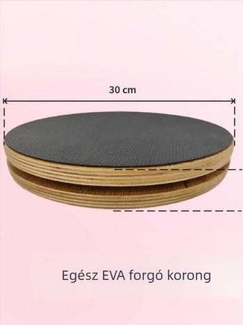 Optp szilárd fából készült Pilates forgólemez tartásjavításra, postpartum medence rehabilitációra és jóga kerékkel történő nyújtásra