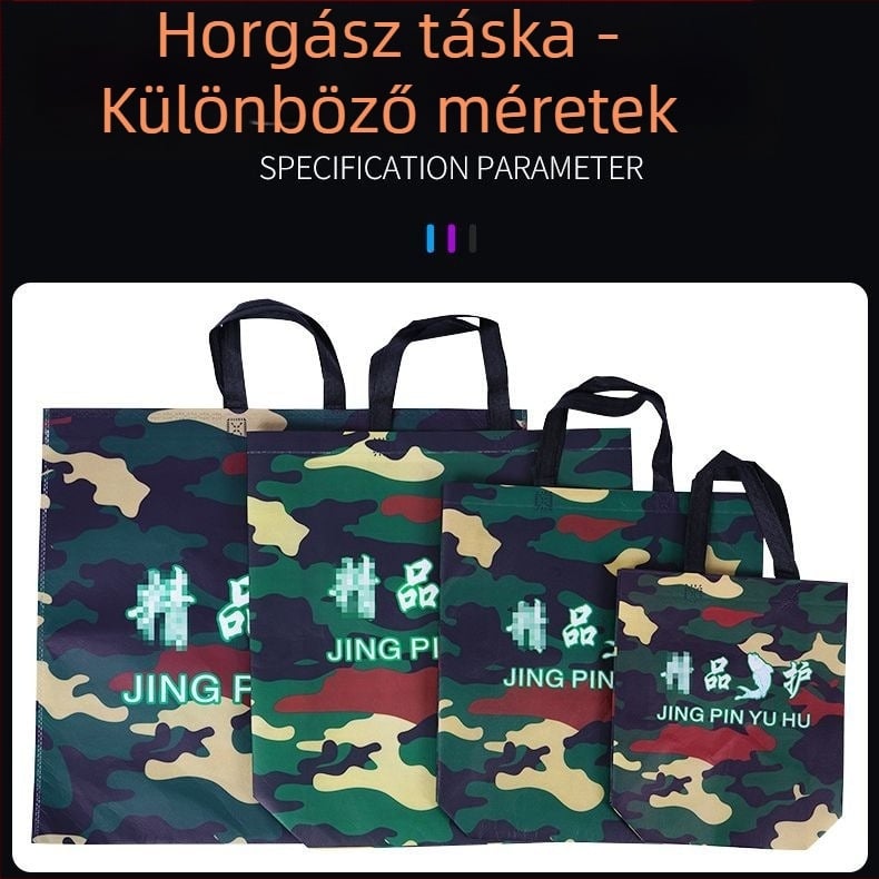 Folyóparti horgásztáska - összecsukható, hordozható élőhalas táska, vízálló vászon