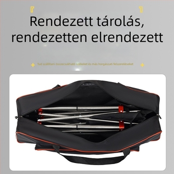 Horgász széktáska, nagy kapacitású, kopásálló, vízálló, Oxford anyagból
