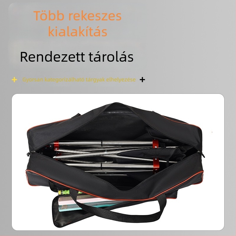 Horgász széktáska, nagy kapacitású, kopásálló, vízálló, Oxford anyagból