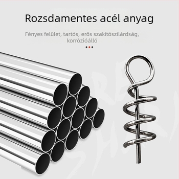 Horgászfelszerelés műcsalikhoz: rugós rögzítő tüske puha csalikkal, 304 rozsdamentes acél, Samsung Fishing Gear