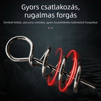 Horgászfelszerelés műcsalikhoz: rugós rögzítő tüske puha csalikkal, 304 rozsdamentes acél, Samsung Fishing Gear