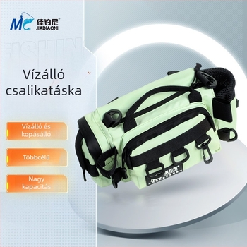 Horgász felszerelés tároló táska, multifunkcionális derék/crossbody kialakítás, vászon anyag (Márka: Jiajiaoni; Anyag: Vászon; Vízállóság: Nem)